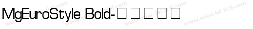 MgEuroStyle Bold字体转换